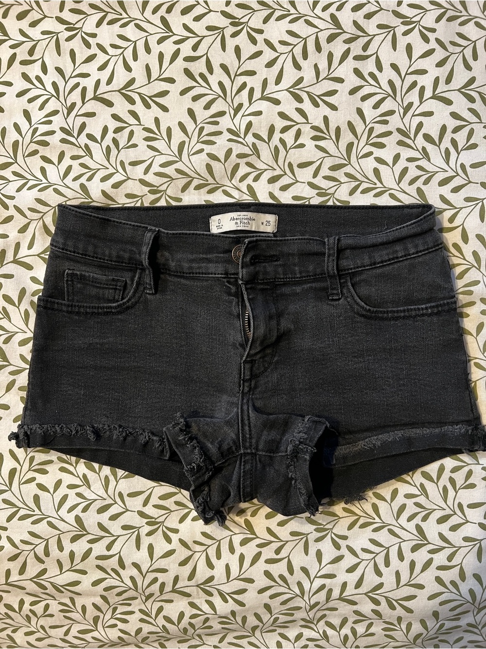 Abercrombie Hemmed Jean Shorts